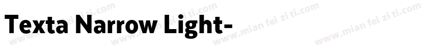 Texta Narrow Light字体转换